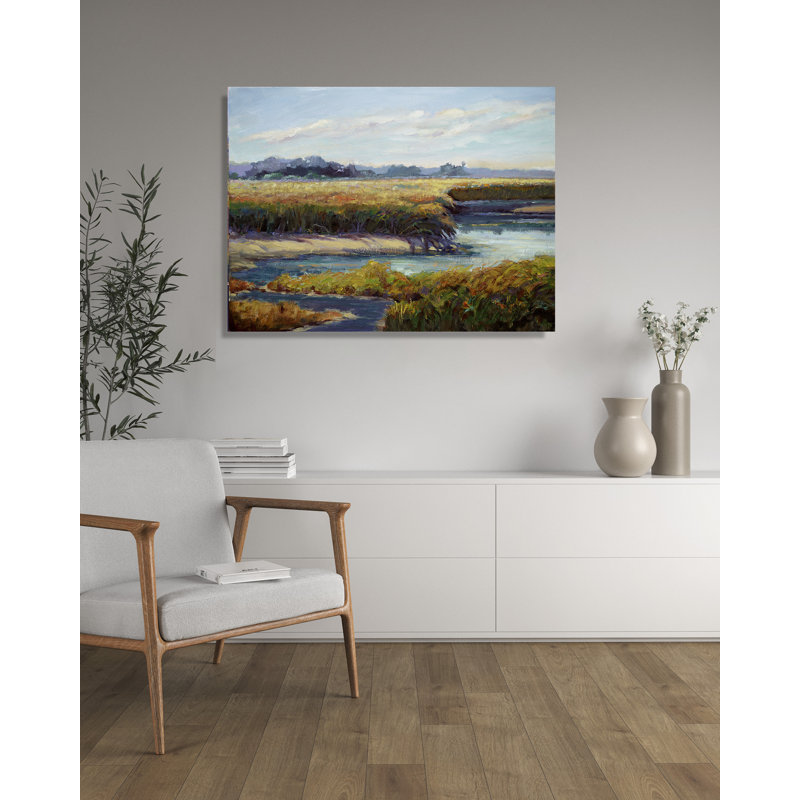 Kiawah Marsh Waterway Print, 30" H x 40" W x 2" D, Unframed