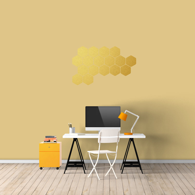 Adhésif décoratif en forme de nid d’abeille, Or