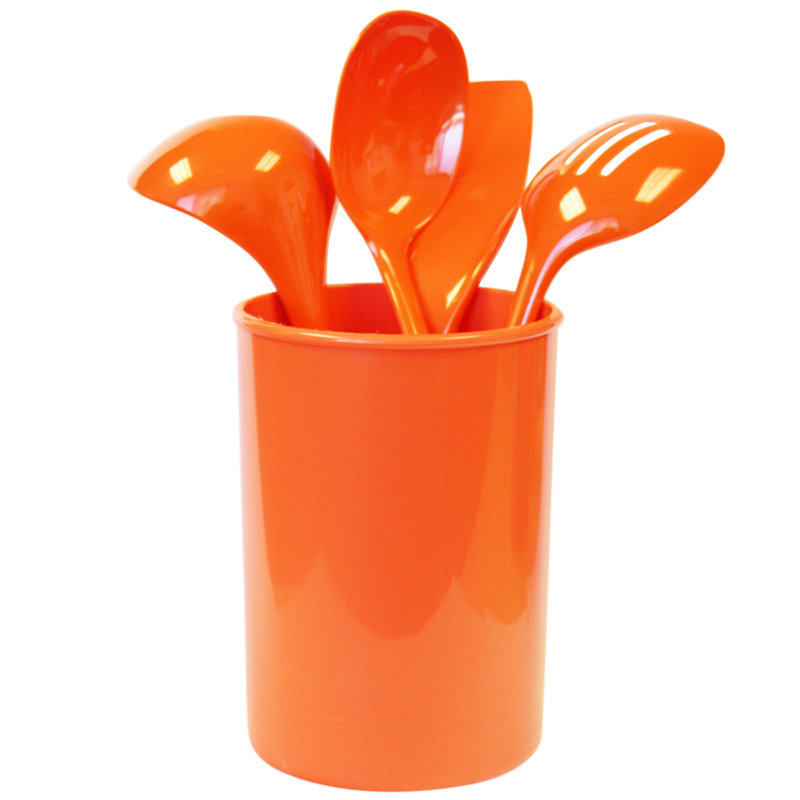 Ensemble d’ustensiles 5 pièces, Orangé