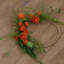 Panier suspendu pivoine artificiel en anneau floral