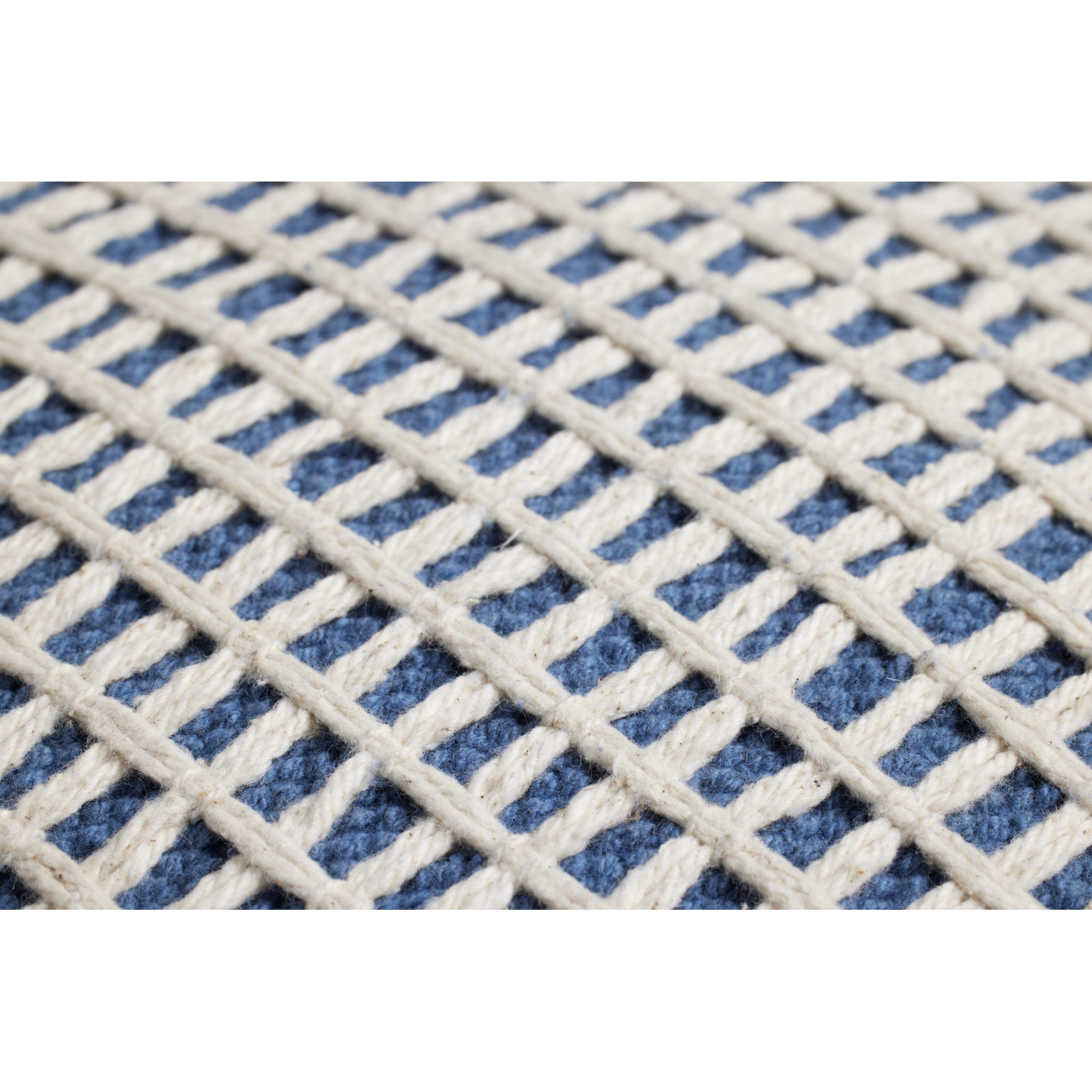 Strasbourg Plaid Cotton Throw Pillow, Pillow Cover Only - No Insert, Blue/Ivory