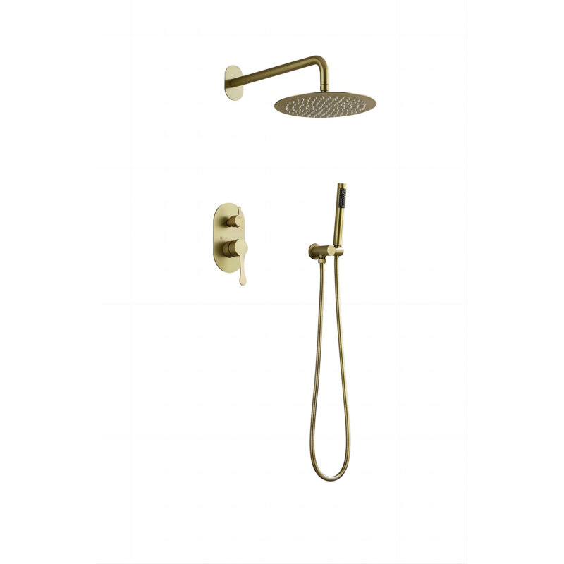 All-In-One Kit with Rough in-Valve, Brushed Gold