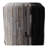 Luxury Ottoman Square with Strips Patchwork Design – Ottoman Footstool for Bedroom, Entryway, or Extra Seating – Modern House Decor Pouf Accent for Living Room Furniture or Vanity Seat –18", Black