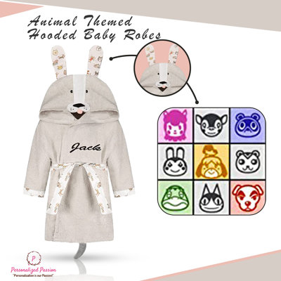 Adderly Plush Baby Ankle Bathrobe with Hood