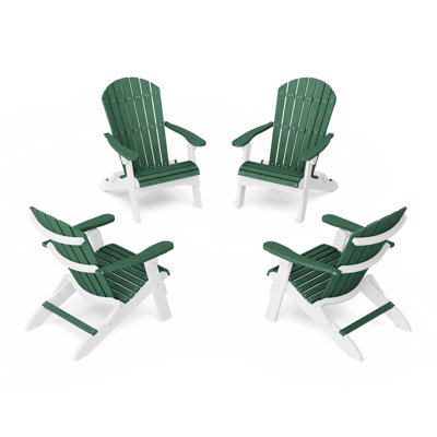 Ensemble de 4 chaises pliantes Heritage Adirondack