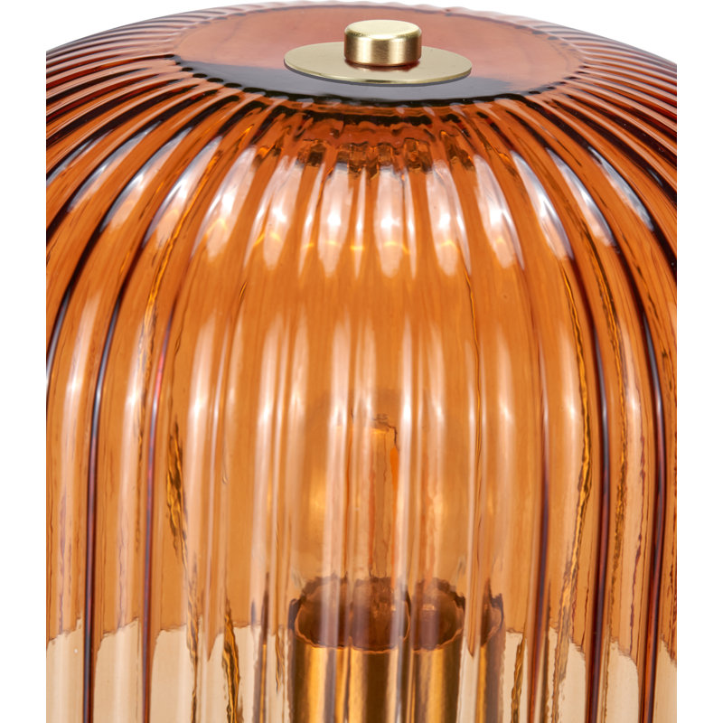 Glass Table Lamp, Grey, Grey