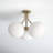 Alex Glass Semi Flush Mount-531614072