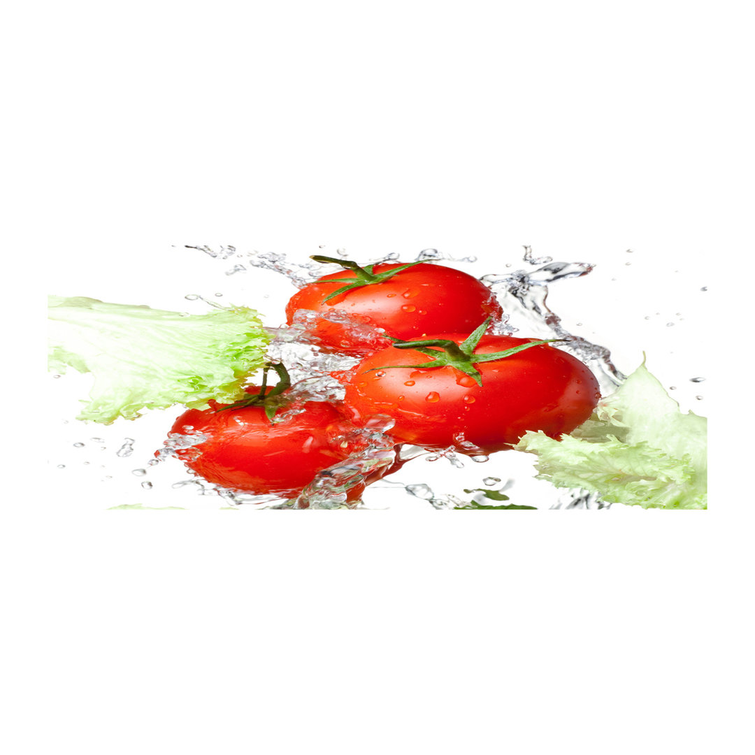 Tomaten und Salat - Kunstdrucke auf Leinwand