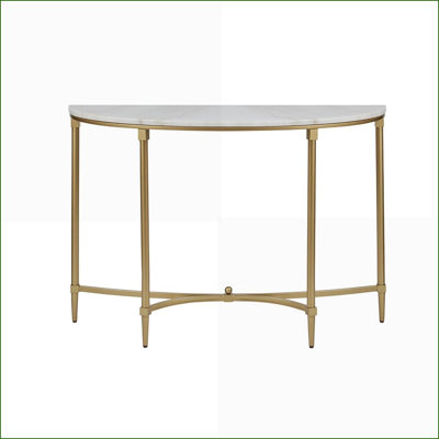 Table basse Bordeaux avec plateau en marbre blanc et pieds en métal doré, style traditionnel pour le salon