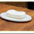 Elegant White Marble Oval Soap Dish - Premium Bathroom Accessory