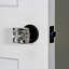 Viaggio Circolo Rosette Privacy (Bed & Bath) With Quadrato Crystal Knob-2030137104-2030137110