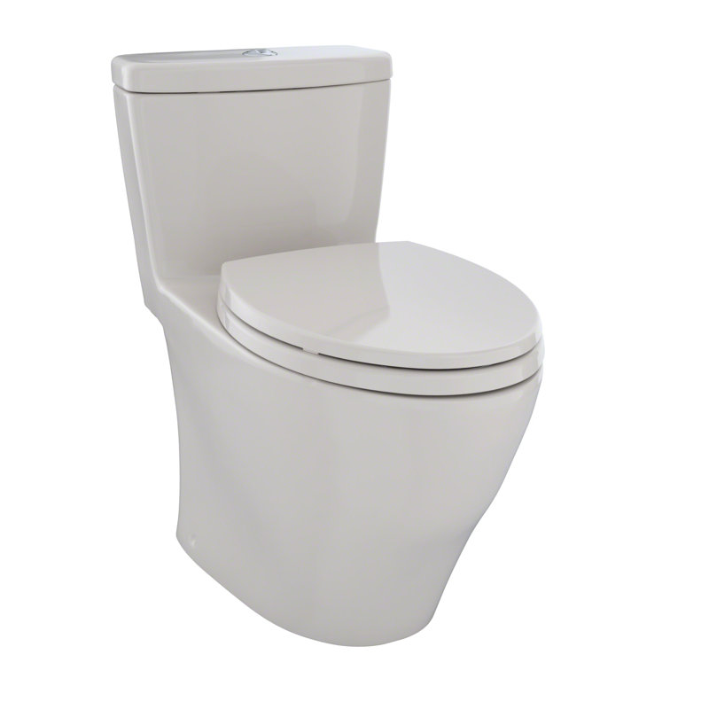 Aquia® Dual-Flush Elongated Bidet Toilet (Seat Included), Sedona Beige