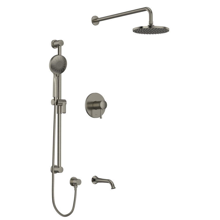 Edge™ 1/2" Thermostatic & Pressure Balance Shower System with up to 3 Functions featuring RioWise™ Valve Technology