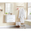 Meuble-lavabo mural blanc brillant avec miroir-1924910840