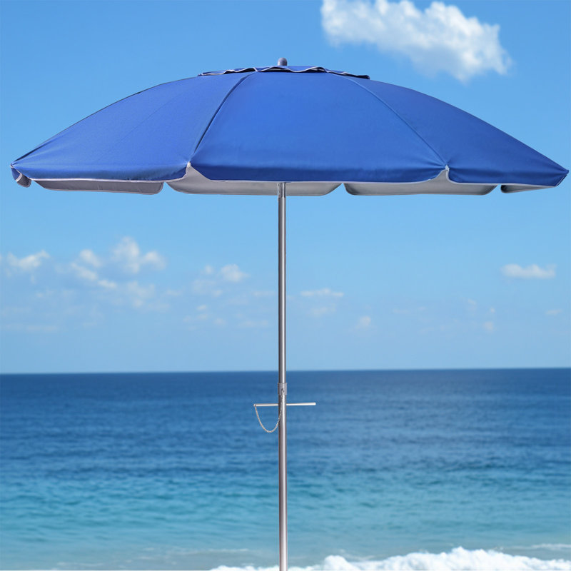 84'' Tilt Beach Umbrella, Blue