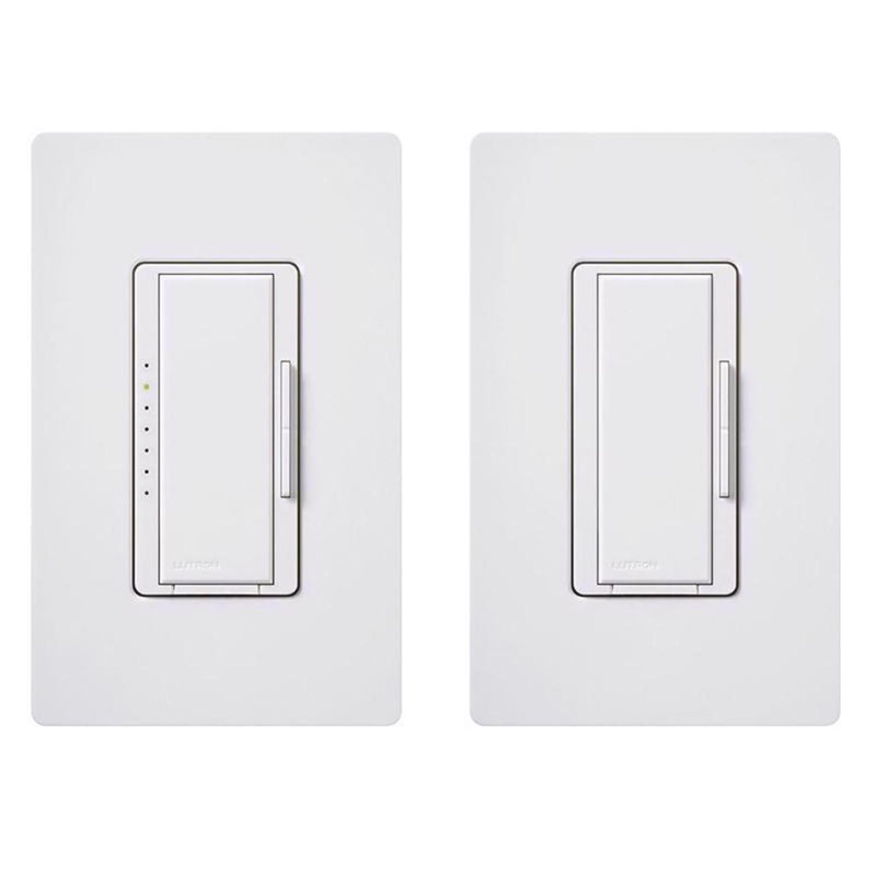 Gradateur à 3 voies 150 W Lutron Maestro blanc