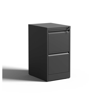 2 Drawer Metal Vertical File Cabinet With Lock Office Home Steel Vertical File Cabinet For A4 Legal/Letter Size
