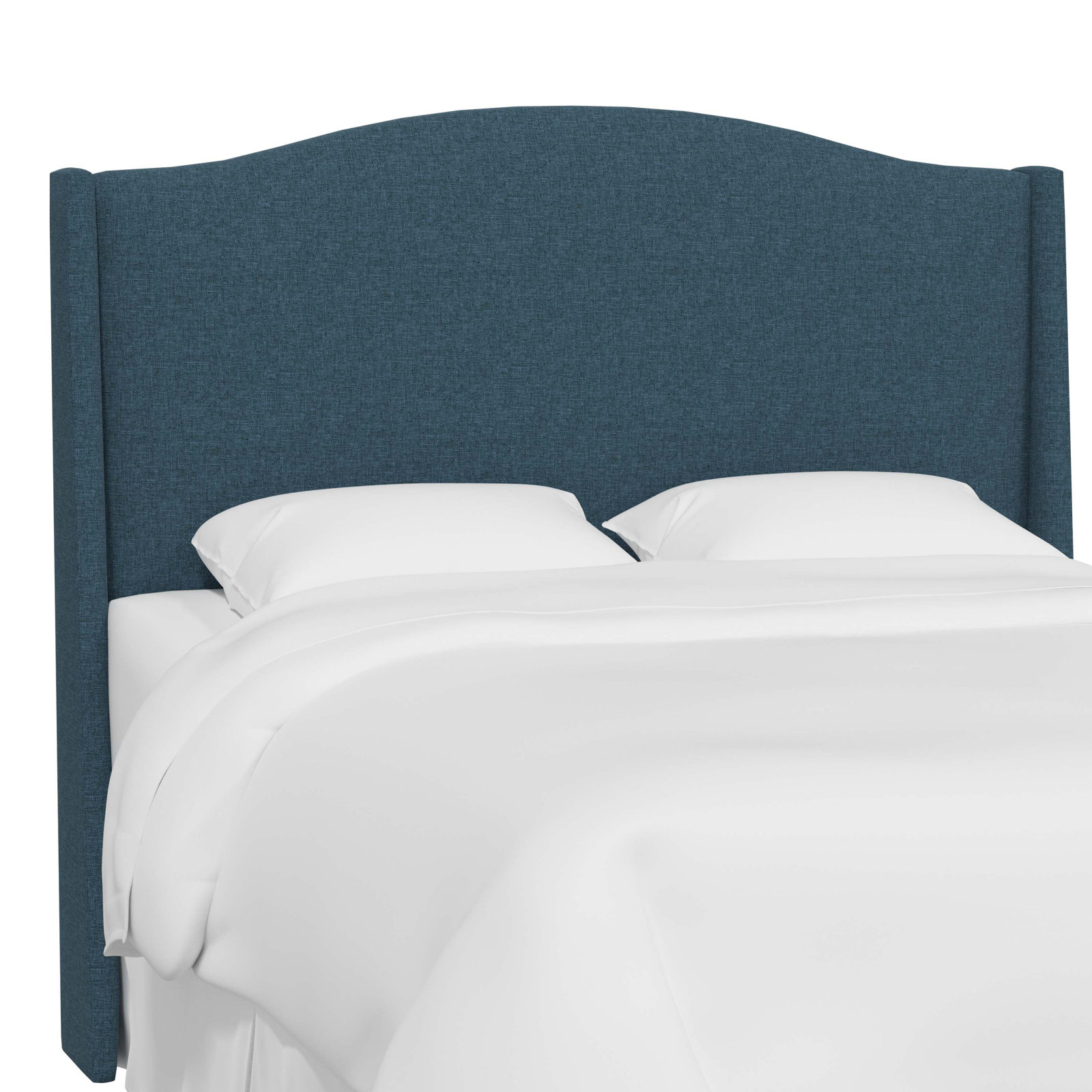 Byrd Cotton Headboard, Twin, Zuma Navy Textured Linen