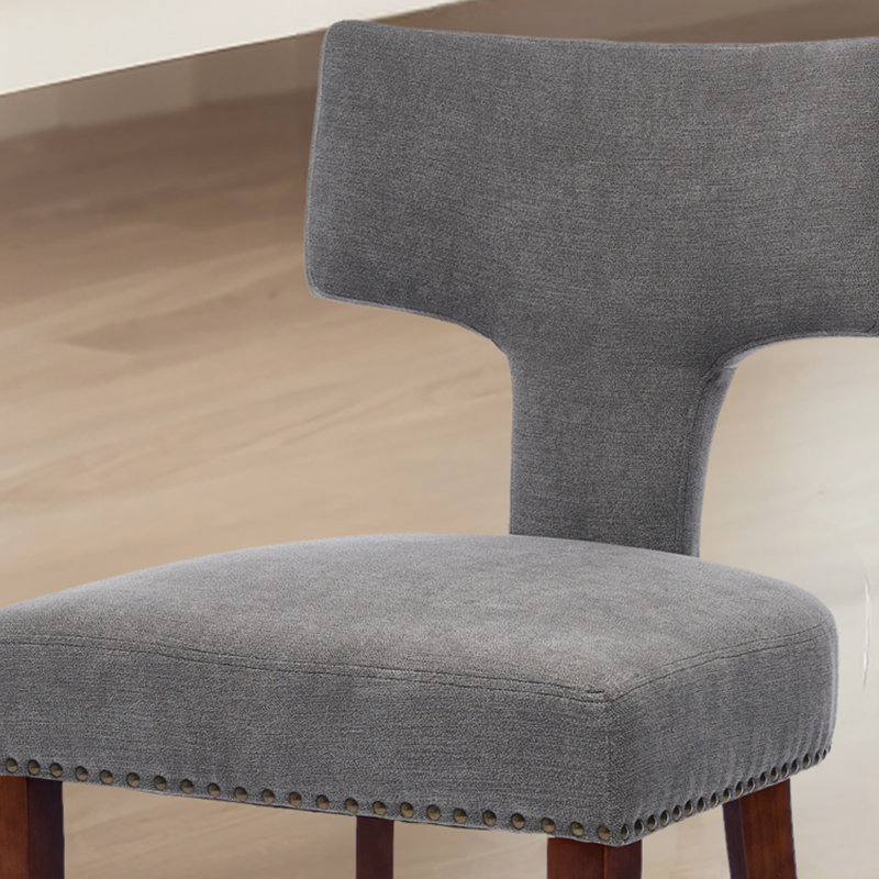 Ensemble de 2 chaises d'appoint rembourrées Modern, Gris