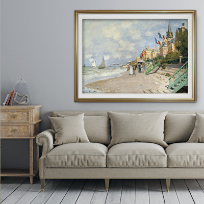« boardwalk on the beach » par claude monet print