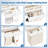 60'' Closet System with Tower Shelves for Walk-In Closet, Laundry Organizer With Hanging Rods-109906170