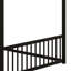 Structure de lit au sol avec design maison et assemblage simple-495076833