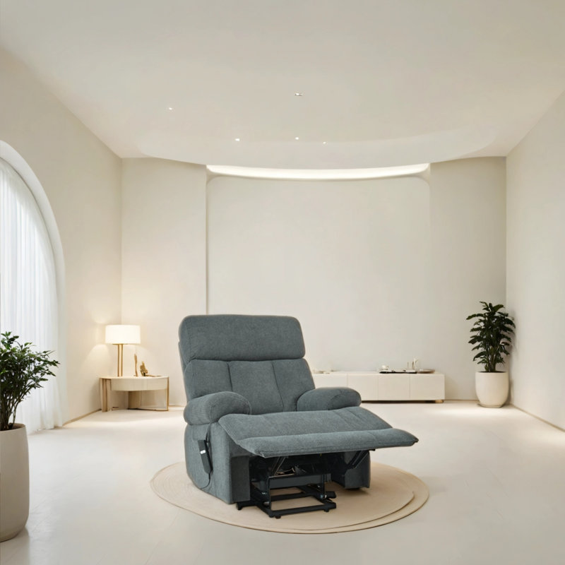 Fauteuil inclinable électrique surdimensionné avec télécommandes, Noir