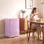 Mini congélateur 2,1 pieds cubes avec porte réversible, 2 tablettes, rose-137885134