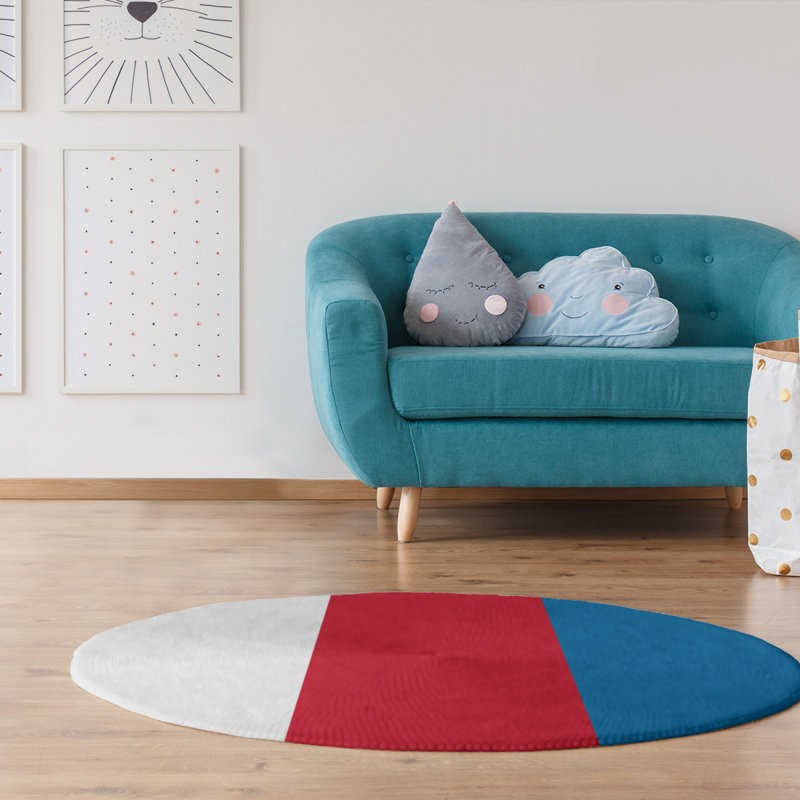 Chenille Indoor Rug, Round 5'