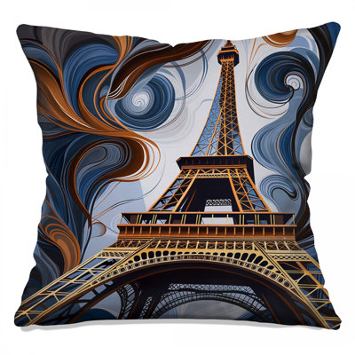 Coussin Tour Eiffel, coussins double face Architecture