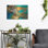 Art mural en métal luxueux «Rejoice» par David Galchutt
