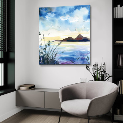 Art mural en verre Dusk 'par Kristy