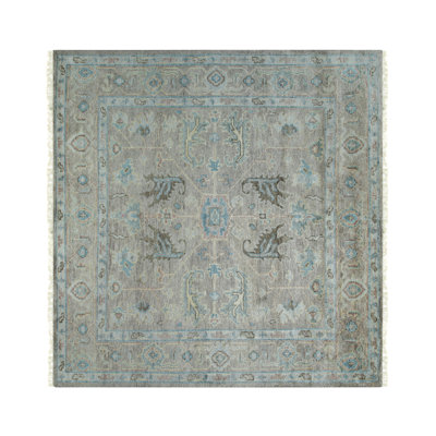 Oushak Traditional Brown Hand Knotted Area Rug