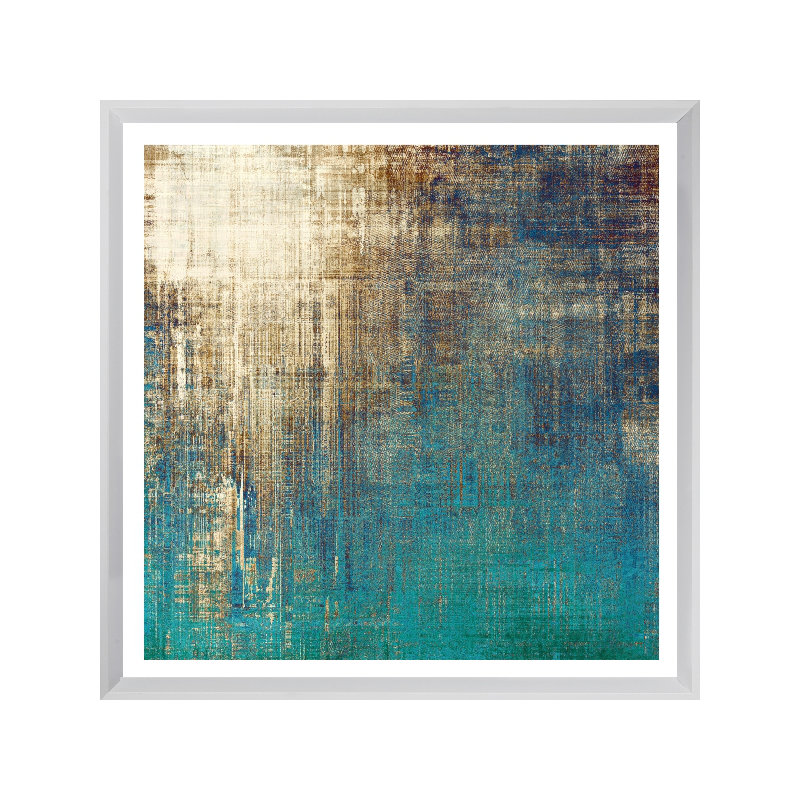 Textured Abstract 2 - Single Picture Frame Print, 202.692 cm H x 202.692 cm W, Matt White