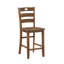 Counter Height 5pc Dining , Walnut Finish Table And 4 Chairs, Transitional Design For Home Dining, Made Of Wood Engineered 5pc, Design, Suitable Veneer