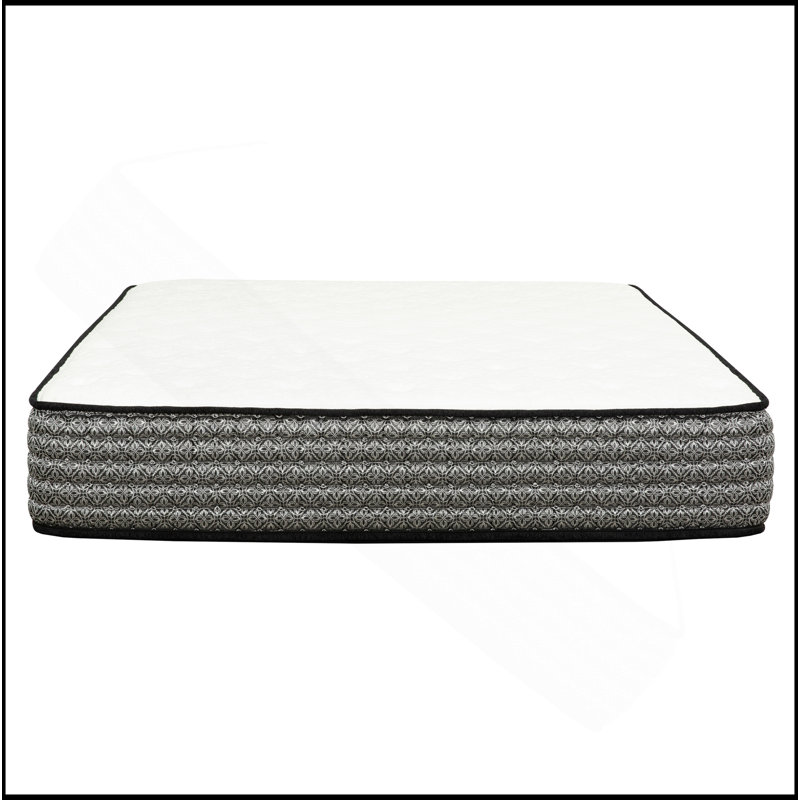 Premium 12 po Matelas hybride à ressorts ensachés, matelas en mousse viscoélastique imprégnée de gel, blanc / gris