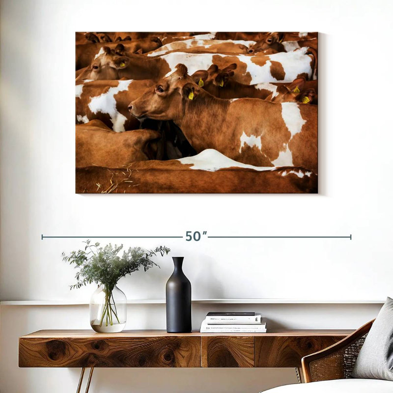 Brampt Guernsey Cows, 26" H x 39" W