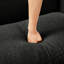 Canapé en tissu moderne gris foncé à 2 boucles avec pieds cylindriques et coussins de siège moelleux à ressorts pour des soirées cinéma confortables-462648695