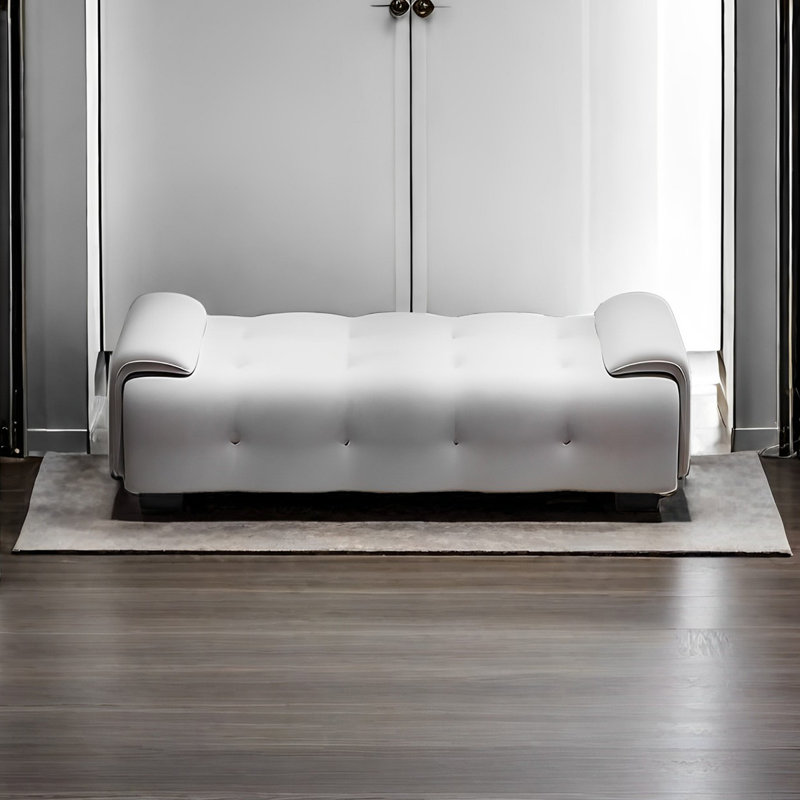 Banc de rangement Sidonnie, Blanc cassé