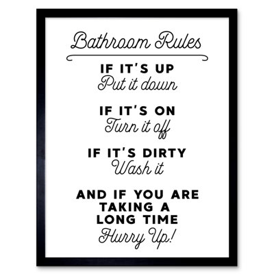 Ballycastle Bathroom - Single Picture Frame Print