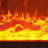 White Solid Wood Electric Fireplace-284382767