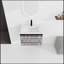 Meuble-lavabo mural 24 po avec lavabo en céramique et porte d'armoire à fermeture en douceur 24 po