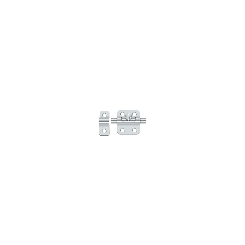 Barrel Brass Latch/Catch/Bolt, Polished Chrome