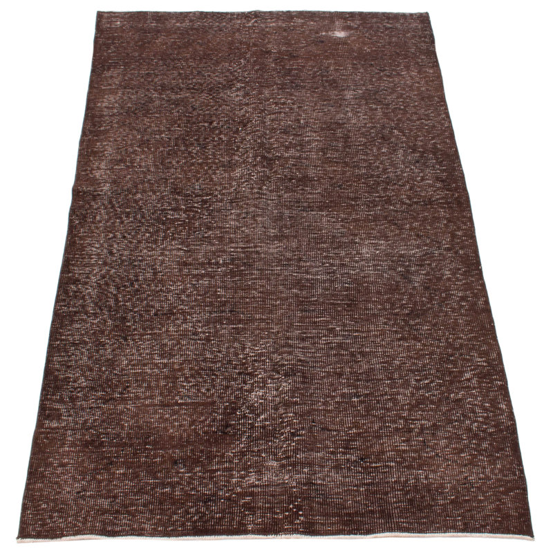 Tapis brun foncé à transition de couleur 5 pi 6 po x 8 pi 6 po