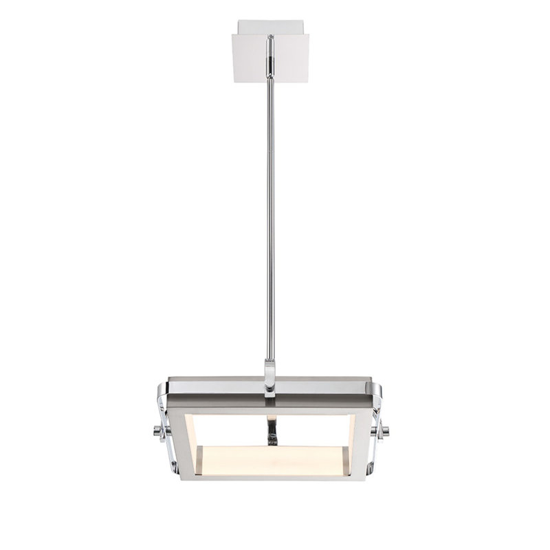 1 light Pendant in Chrome and nickel