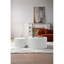 Ensemble de 2 tables gigognes blanches en MDF Handcraft relief pour salon / bureau / espace de loisirs