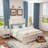 Ekamjhot 2-Piece Nightstand With Shelves And Drawers