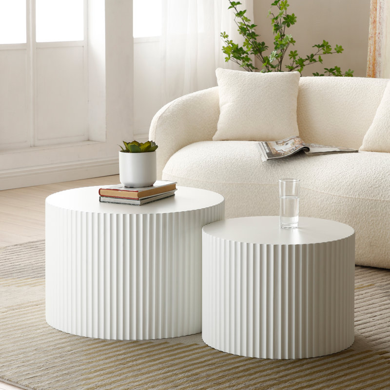 Evtimija Nesting Coffee Table, White