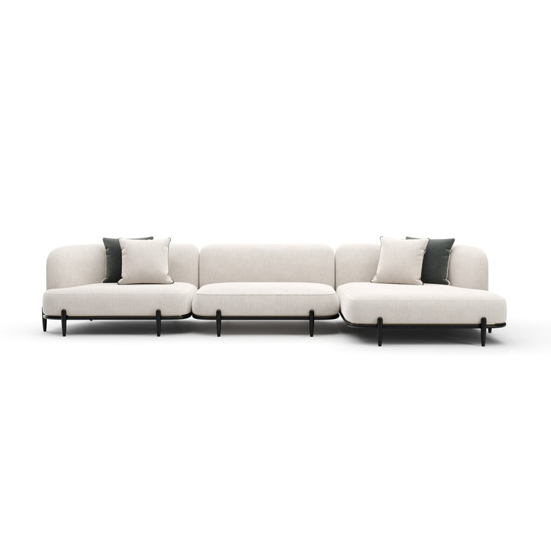 Sectional, 31" H x 162.5" W x 157" D, Left Hand Facing