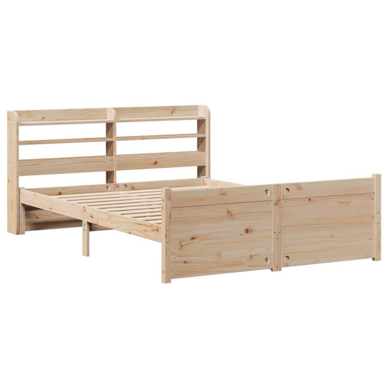 Bed Frame With Headboard Without Mattress, European Kingsize (160 x 200cm)
